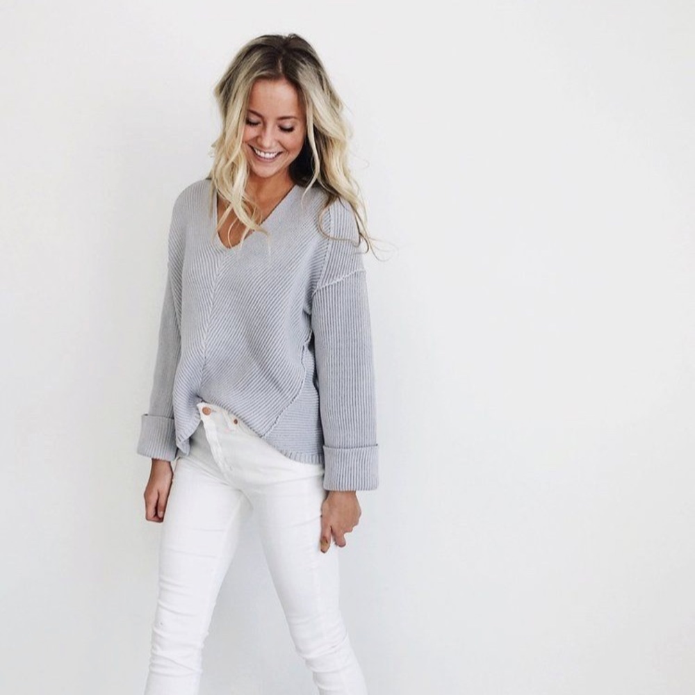 Old Navy Marled Vneck Knit Sweater